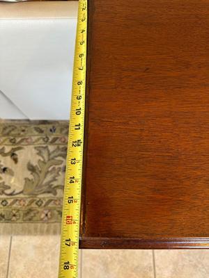Hand-Carved Mahogany Console Table