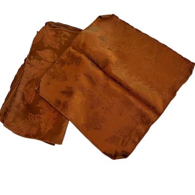 Sale Photo Thumbnail #27: Thanksgiving / Autumn Table Decor
 Table Runners 68" (thick and gold sparkly) and 80" (cotton)
8 brown floral cloth napkins
Set of 4 matching fabric tablecloths and napkins
Gather kitchen mitt