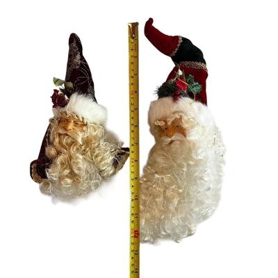 Sale Photo Thumbnail #48: 2 Large Santa Ornaments (9" and 12" long) & 3 Boxed Doll Ornaments