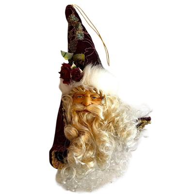 Sale Photo Thumbnail #47: 2 Large Santa Ornaments (9" and 12" long) & 3 Boxed Doll Ornaments