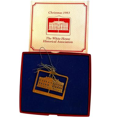 Sale Photo Thumbnail #80: White House Historical Association Christmas 1983 Ornament in Box with Certificate