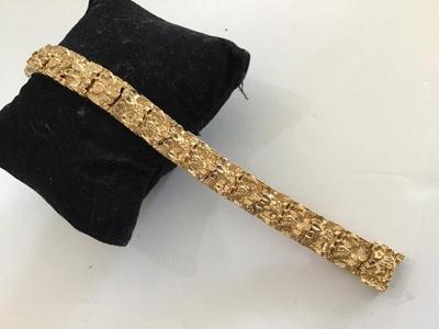 Plated Chunky Nugget Bracelet