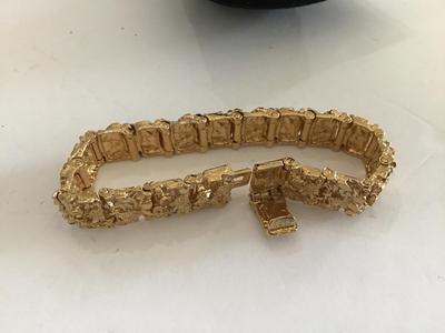 Plated Chunky Nugget Bracelet