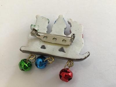 Snowman Brooch