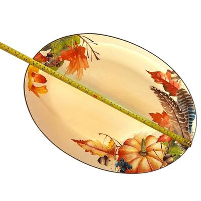 Thanksgiving / Autumn Large Platter and Large Bowl
