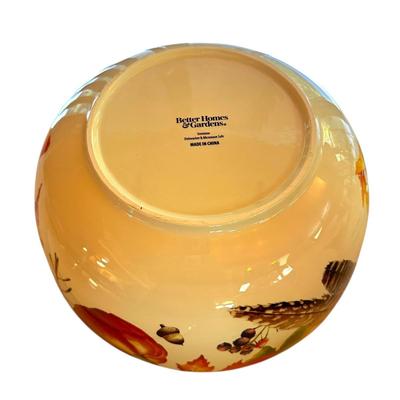 Thanksgiving / Autumn Large Platter and Large Bowl