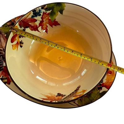 Thanksgiving / Autumn Large Platter and Large Bowl