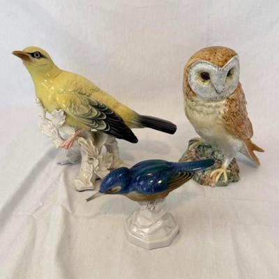 Three Porcelain Birds (K-BM)