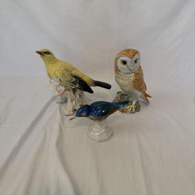 Three Porcelain Birds (K-BM)