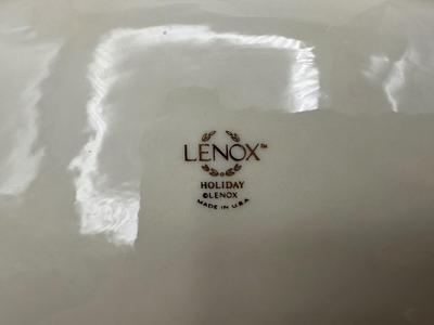 Lenox Holiday Covered Butter Dish