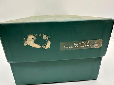 Lenox Holiday Covered Butter Dish