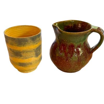 2 Handmade Pottery Pieces