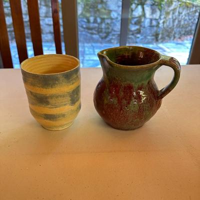 2 Handmade Pottery Pieces