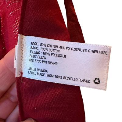 Tree Skirt Maroon w Silver Flecks 48" Wide