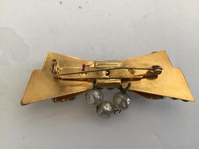 Unique Bow Brooch Rhinestone