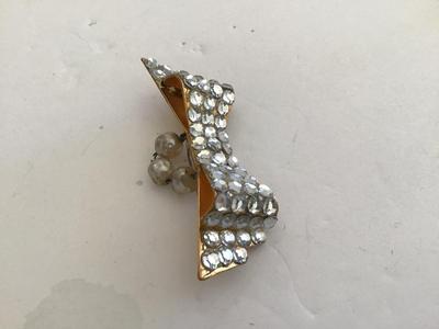 Unique Bow Brooch Rhinestone