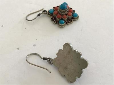 Vintage Silver Earrings Marked