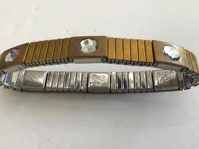 Vintage 1960 Rhinestone Band Bracelet