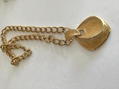 Napier Large Enamel Statement Necklace. Nice