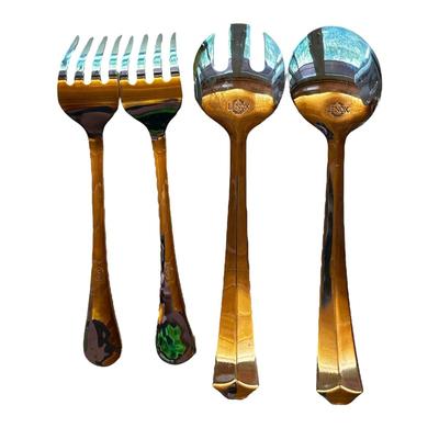 4 Serving Utensils, 2 Forks and 2 Lenox Spoons