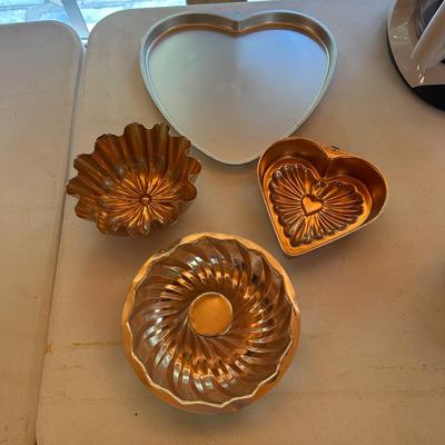 Hanging Metal Decor and Heart Shaped Wilton Cookie Pan