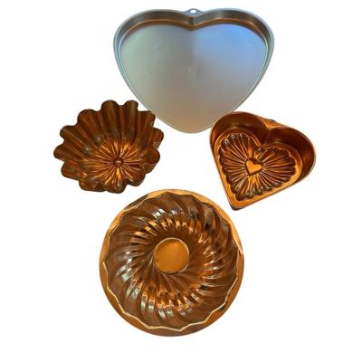 Hanging Metal Decor and Heart Shaped Wilton Cookie Pan