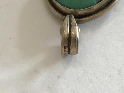 Vintage Sterling Silver Turquoise pendant