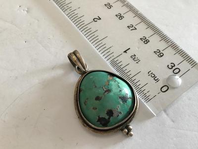 Vintage Sterling Silver Turquoise pendant