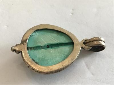 Vintage Sterling Silver Turquoise pendant