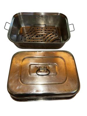 Mirro Aluminum Roasting Pan with Lid & Rack