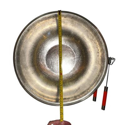 Two Large Aluminum Mixing Bowls (18" & 13") & 2 Hand MIxers