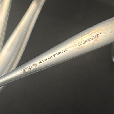 LOT 58: Gorham Sterling Silver Flatware - Incomplete Set - Knives Not Weighed (Sterling Handles/Stainless Blades) - 1108 Grams