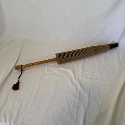 Japanese Hair Combs with Hand-painted Silk Parasol and More (LR-BM)