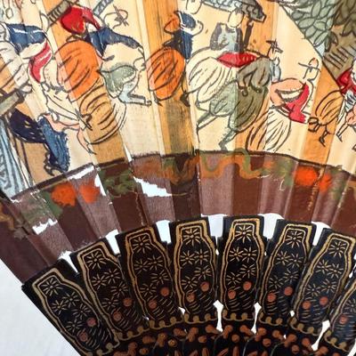 Japanese Hair Combs with Hand-painted Silk Parasol and More (LR-BM)