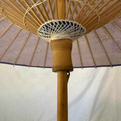 Japanese Hair Combs with Hand-painted Silk Parasol and More (LR-BM)