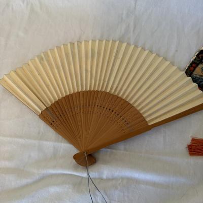 Japanese Hair Combs with Hand-painted Silk Parasol and More (LR-BM)