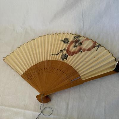Japanese Hair Combs with Hand-painted Silk Parasol and More (LR-BM)
