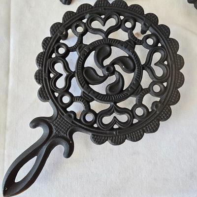 Collection of Cast Iron & Brass Trivets & More (LR-JS)