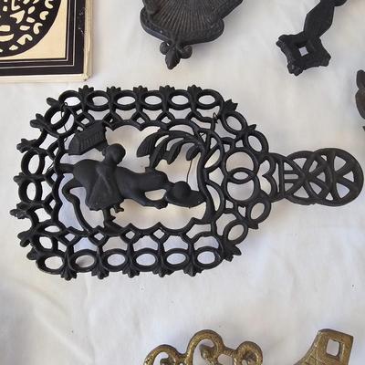Collection of Cast Iron & Brass Trivets & More (LR-JS)