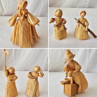 Grouping of Corn Husk Dolls (LR-JS)