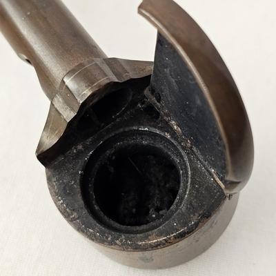 Japanese Brass Yatate Ink Pots, Kiseru Pipe & Meiji Era-Style Letter Opener (DR-JS)