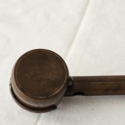 Japanese Brass Yatate Ink Pots, Kiseru Pipe & Meiji Era-Style Letter Opener (DR-JS)