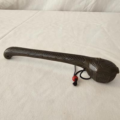 Japanese Brass Yatate Ink Pots, Kiseru Pipe & Meiji Era-Style Letter Opener (DR-JS)