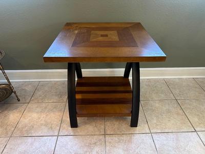 Wood & Metal Coffee Table and End Tables Set