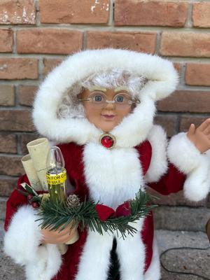 Animated & Illuminated Santa and Mrs. Claus Figures