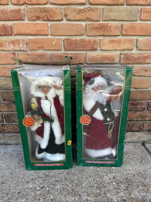 Animated & Illuminated Santa and Mrs. Claus Figures