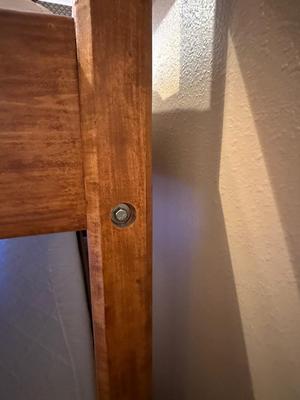 Handmade Solid Wood Loft Bed with Ladder