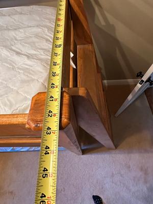 Handmade Solid Wood Loft Bed with Ladder