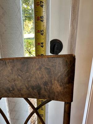 Set of 3 Metal Bar-Height Stools with Cushioned Seats