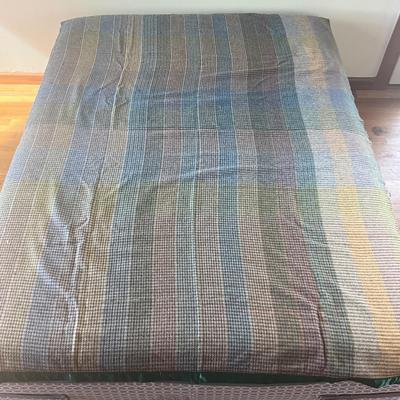 Sale Photo Thumbnail #1188: Has small flaws, please refer to photos
Repair/flaw on back side
Measures: 58" wide x 84" long